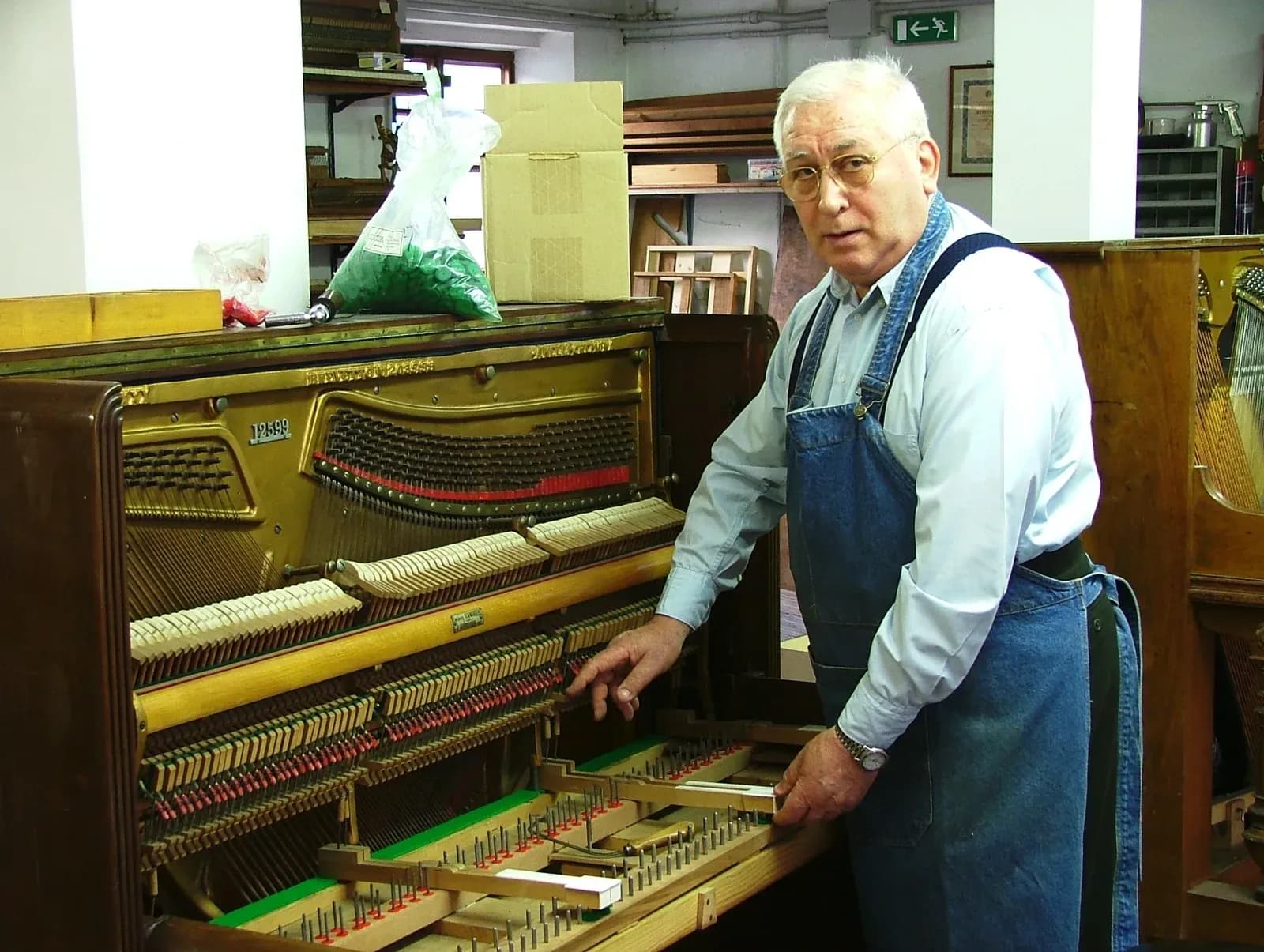 Il laboratorio di Tamagni Pianoforti